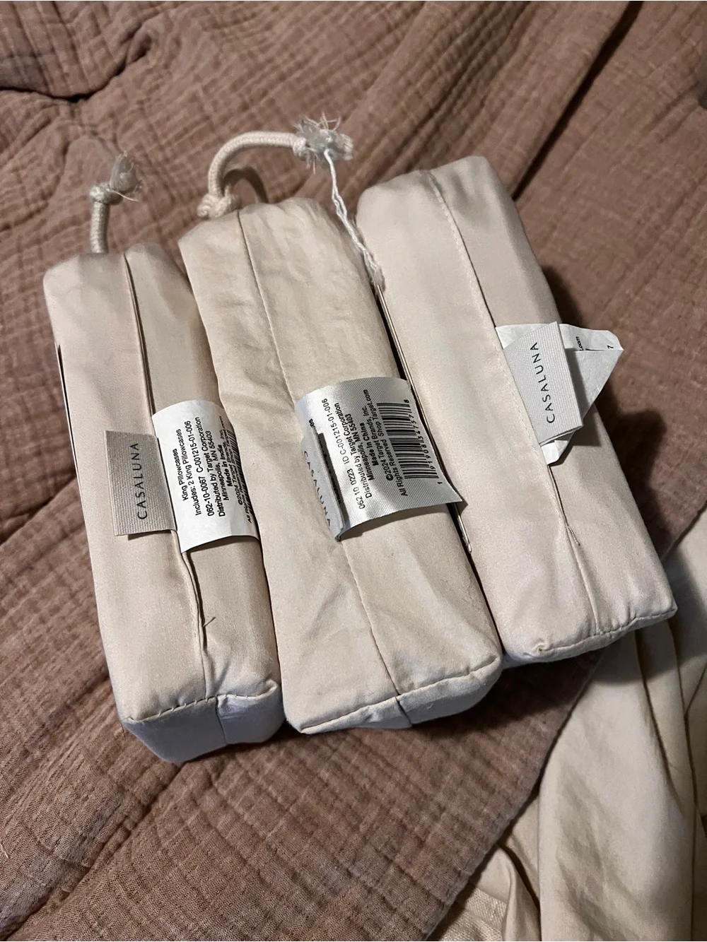 Casaluna Beige/Cream Pillowcase Bundle - Neutral Bed Linens